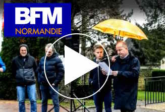 BFM TV Normandie, le 09 décembre 2023: manifestation à Fontenay le Marmion