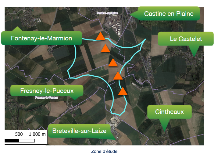 Zone d'implantation éolien proposée
